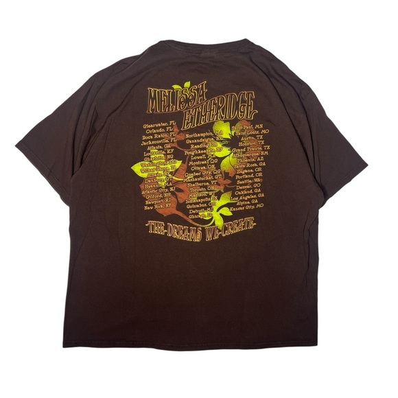 Melissa Etheridge 2008 Concert Tour Tee The Dreams We Create Organic Cotton 2X - Picture 6 of 8